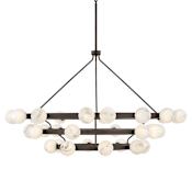 Fredrick Ramond Selene 36 Light 60" Wide Ring Chandelier Black Oxide