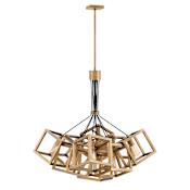 Fredrick Ramond Ensemble 9 Light 36" Wide Abstract Chandelier Brushed Bronze
