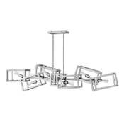 Fredrick Ramond Ensemble 6 Light 62" Wide Abstract Chandelier Polished Nickel