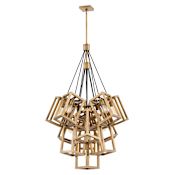 Fredrick Ramond Ensemble 13 Light 32-1/2" Wide Abstract Chandelier Brushed Bronze