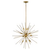 Fredrick Ramond Tryst 12 Light 30" Wide Sputnik Chandelier Burnished Gold