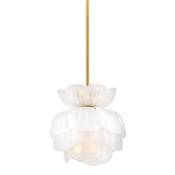 Fredrick Ramond Fantine 6 Light 15" Wide Pendant Unlacquered Brass