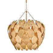 Fredrick Ramond Camille 12 Light 45" Wide Globe Chandelier Distressed Brass