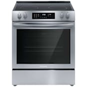 Frigidaire 30 Inch Wide 5.3 Cu. Ft. Slide In Electric Range with EvenTemp Cooktop Elements Stainless Steel