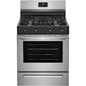 Frigidaire 30 Inch Wide 5 Cu. Ft. Free Standing Gas Range with 42500 BTUs Stainless Steel