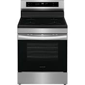Frigidaire 30 Inch Wide 5.3 Cu. Ft. Free Standing Induction Range with Power Boost and Steam Clean Stainless Steel