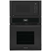 Frigidaire 27 Inch Wide 5.4 Cu. Ft. Oven and Microwave Combo Electric Wall Oven Touch Screen Controls Black