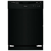Frigidaire 24 Inch Wide 14 Place Setting Built-In Front Control Dishwasher with 2 Wash Cycles and Energy Saver Dry Option Black