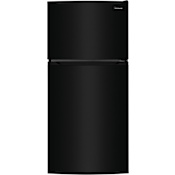 Frigidaire 28 Inch Wide 13.90 Cu. Ft. Energy Star Certified Top Freezer Refrigerator with Reversible Door Black