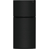 Frigidaire 30 Inch Wide 18.3 Cu. Ft. Top Freezer Refrigerator with Crisper Bins and Ice Maker Ready Black