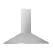 Frigidaire 400 CFM 36 Inch Wide Canopy Wall Mounted Range Hood with Washable Grease Filters and Halogen Lighting Stainless Steel