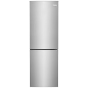 Frigidaire 24 Inch Wide 11.51 Cu. Ft. Energy Star Certified Bottom Freezer Refrigerator with Interior LED Lighting Brushed Steel