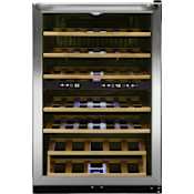 Frigidaire 22 Inch Wide 45 Bottle Capacity Free Standing Wine Cooler Stainless Steel