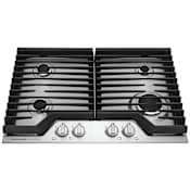 Frigidaire 30 Inch Wide 4 Burner Gas Cooktop with Quick Boil Burner Stainless Steel