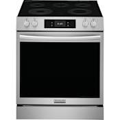 Frigidaire Gallery 30 Inch Wide 6.2 Cu. Ft. Free Standing Electric Range with Store-More™ Storage Drawer and EvenTemp™ Cooktop Element Stainless Steel