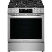 Frigidaire Gallery 30 Inch Wide 5.1 Cu. Ft. Free Standing Gas Range with Total Convection System and Temperature Probe Stainless Steel