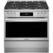 Frigidaire Gallery 36 Inch Wide 4.6 Cu. Ft. Free Standing Gas Range with Self and Steam Clean Cycles Stainless Steel