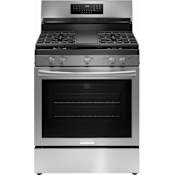 Frigidaire Gallery 30 Inch Wide 5.1 Cu. Ft. Free Standing Gas Range with Air Fry and Slow Cook Stainless Steel