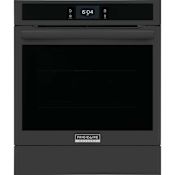 Frigidaire Gallery 24 Inch Wide 2.8 Cu. Ft. Single Electric Wall Oven with Air Fry and Steam Cooking Black