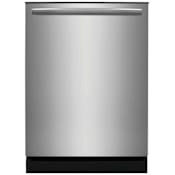 Frigidaire Gallery 24 Inch Wide 14 Place Setting Built-In Fingerprint Resistant Top Control Dishwasher with DishSense Sensor Technology Stainless Steel