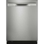 Frigidaire Gallery 24 Inch Wide 14 Place Setting Built-In Top Control Dishwasher with 5 Wash Cycles and LED Floor Light Stainless Steel