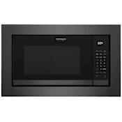 Frigidaire Gallery 25 Inch Wide 2.2 Cu. Ft. 1100 Watt Built In Microwave with Sensor Cook Technology - Less Trim Kit Black Stainless Steel