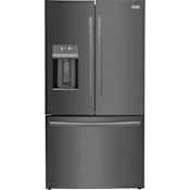 Frigidaire Gallery 36 Inch Wide 22.6 Cu. Ft. Energy Star Certified Fingerprint Resistant French Door Refrigerator with Adjustable Temp Drawer Black Stainless Steel