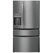 Frigidaire 36 Inch Wide 21.5 Cu. Ft. Energy Star Certified French Door Refrigerator with Flex Temp Drawer Black Stainless Steel