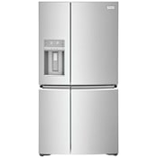 Frigidaire 36 Inch Wide 21.5 Cu. Ft. Energy Star Certified French Door Refrigerator Custom Flex Zone and CrispSeal Stainless Steel