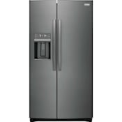 Frigidaire Gallery 36 Inch Wide 22.3 Cu. Ft. Energy Star Certified Side By Side Refrigerator with EvenTemp Cooling System Black Stainless Steel