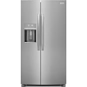 Frigidaire Gallery 36 Inch Wide 22.3 Cu. Ft. Energy Star Certified Side By Side Refrigerator with EvenTemp Cooling System Stainless Steel
