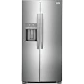 Frigidaire Gallery 34 Inch Wide 22.3 Cu. Ft. Energy Star Certified Side By Side Refrigerator with EvenTemp Cooling System Stainless Steel