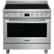 Frigidaire 36 Inch Wide 4.4 Cu. Ft. Free Standing Induction Range with LED Backlit Knobs Stainless Steel