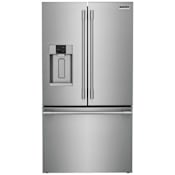 Frigidaire 36 Inch Wide 22.6 Cu. Ft. Energy Star Certified French Door Refrigerator with Auto-Close Doors Stainless Steel