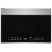 Frigidaire 24 Inch Wide 1.4 Cu. Ft. 1500 Watt Over the Range Microwave with LED Lights and Automatic Sensor Cooking Stainless Steel