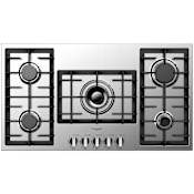 Fulgor Milano 400 Series 36 Inch Wide 5 Burner Liquid Propane / Natural Gas Cooktop with Electric Re-Ignition System Stainless Steel