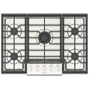 Fulgor Milano 400 Series 30 Inch Wide 5 Burner Liquid Propane / Natural Gas Cooktop with Continuous Cast Iron Grates Stainless Steel