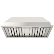 Fulgor Milano 600 Series 600 CFM 35 Inch Wide Range Hood Insert with Pro Baffle Filters Stainless Steel