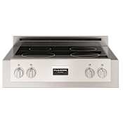 Fulgor Milano 600 Series 30 Inch Wide 4 Burner Electric / Induction Rangetop with Booster Function and Premium Induction Technology Stainless Steel