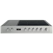 Fulgor Milano 600 Series 48 Inch Wide 5 Burner Electric / Induction Rangetop with Griddle and Power Boost Burner Stainless Steel
