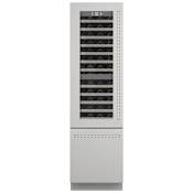 Fulgor Milano 700 Series 24 Inch Wide 80 Bottle Capacity Panel Ready Built-In Wine Cooler with FlexZone Bottom Drawer and Triple-Pane Glass - Left Hinge Panel Ready