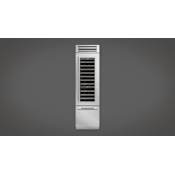 Fulgor Milano 24 Inch Wide 54 Bottle Capacity Free Standing Right-Hinge Wine Cooler with Anti-Vibration Technology Stainless Steel