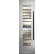 Fulgor Milano 700 Series 24 Inch Wide 80 Bottle Capacity Built-In Wine Cooler with LED Lighting - Left Hinge Stainless Steel / Glass