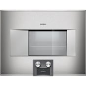 Gaggenau 400 Series 23 Inch Wide 1.7 Cu. Ft. Single Electric Oven Stainless Steel / Left Hinge