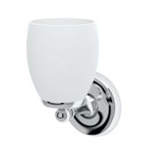 Gatco Designer II Single Light Bathroom Sconce with Frosted Glass Shade Chrome