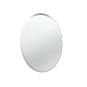 Gatco 19-1/2" W x 26-1/2" H Oval Frameless Bathroom Wall Mirror Clear