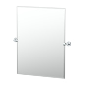 Gatco Reveal 23-1/2" W x 31-1/2" H Rectangular Frameless Accent Mirror Chrome