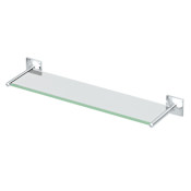 Gatco Waterline 22" Glass Bathroom Shelf Chrome
