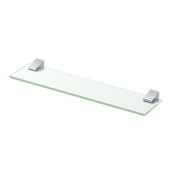 Gatco A-Line 20" Glass Bathroom Shelf Chrome