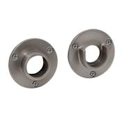 Gatco Shower Curtain Rod Ends - Set of 2 Satin Nickel